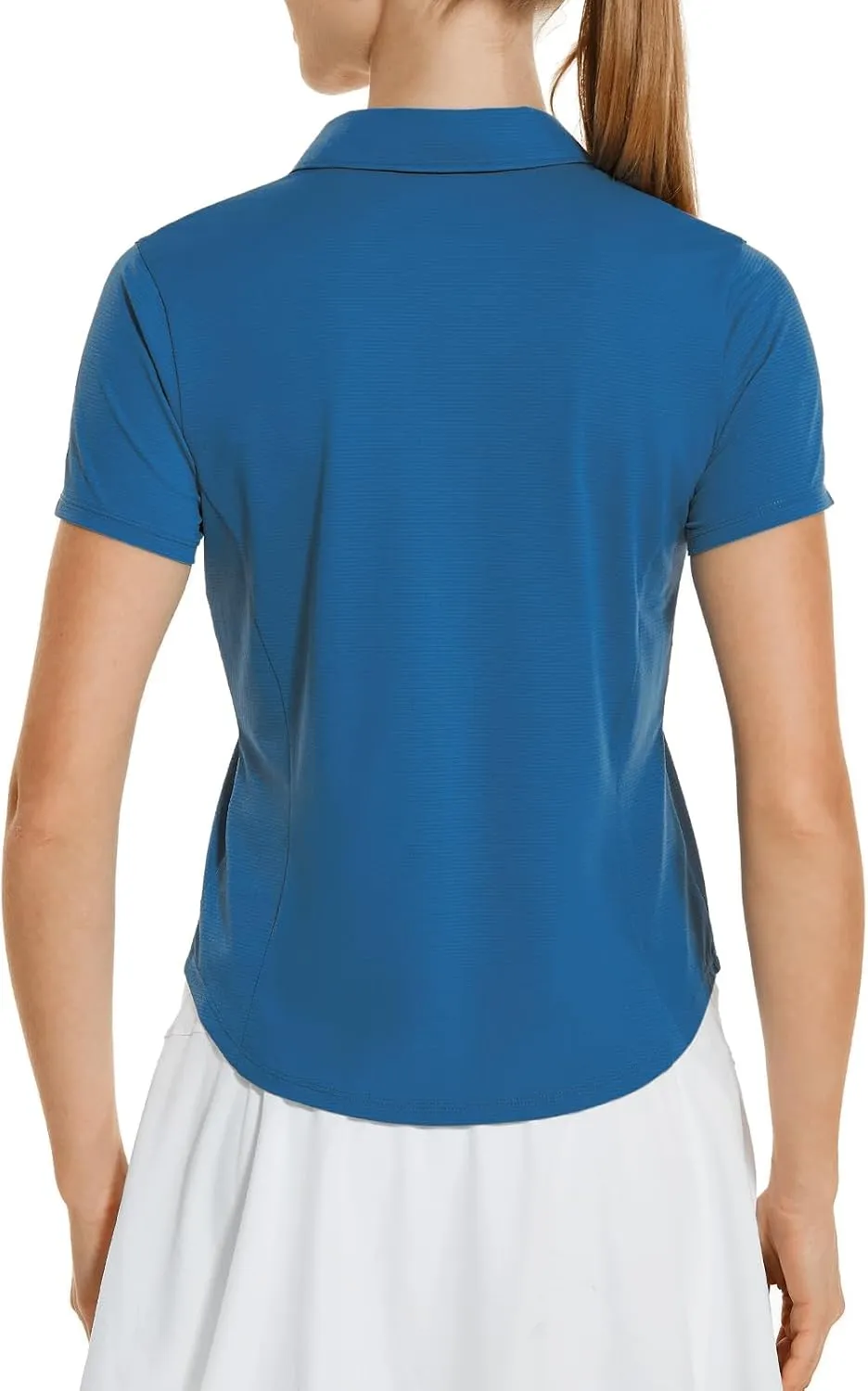 HODOSPORTS Women's Golf Polo Shirts Short Sleeve Collared V Neck Tennis Shirt Quick Dry Fit UPF 50  Golf Apparel Clothes