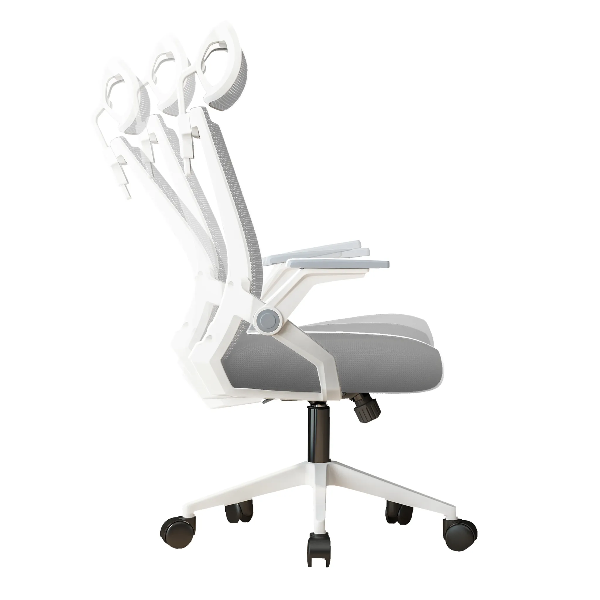 Kurua Office Mesh Chair White   Gray - 🏆 #56 - Office Supplies - Best of December