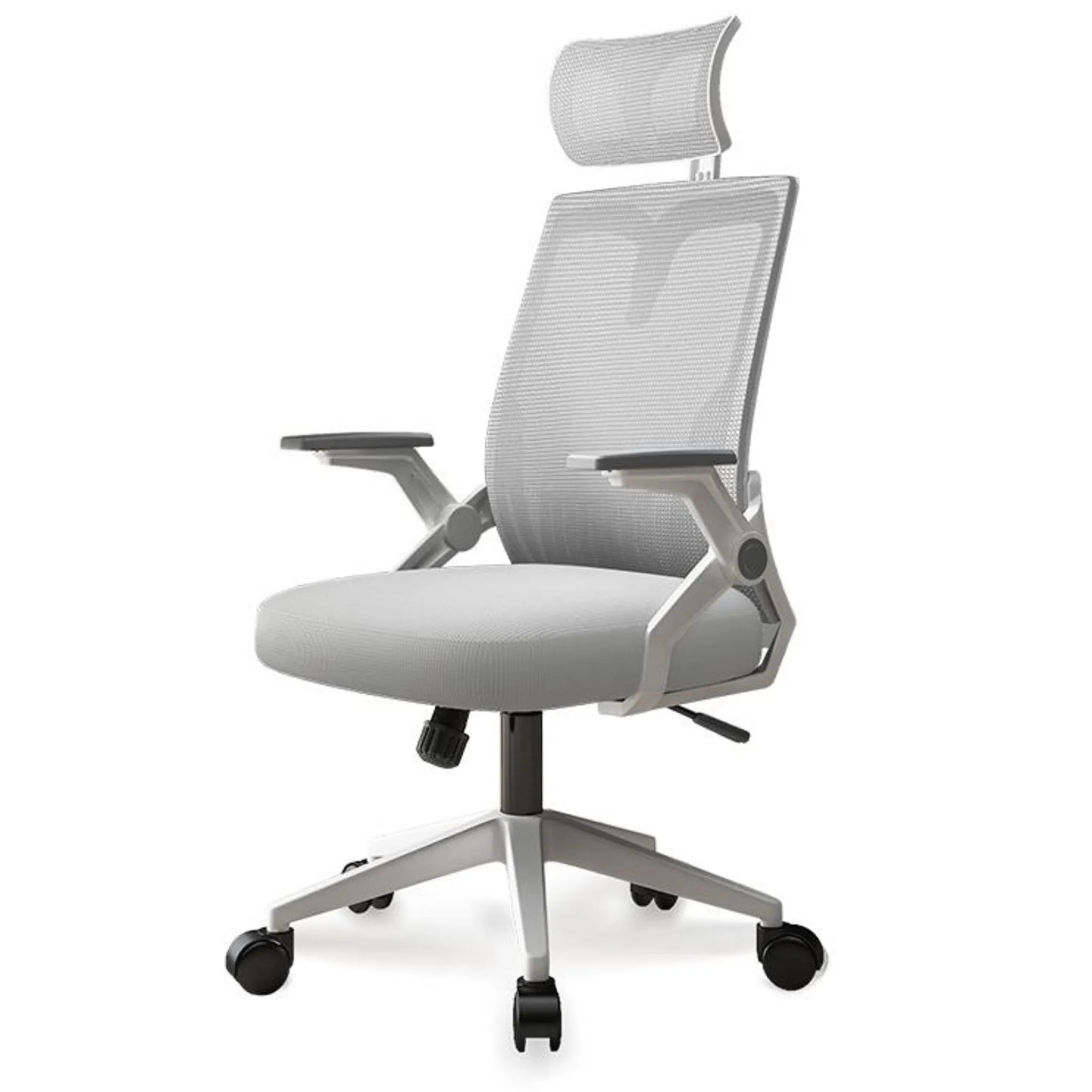 Kurua Office Mesh Chair White   Gray - 🏆 #56 - Office Supplies - Best of December