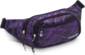 Large Fanny Packs for Women, 5-Zipper Pockets Water Resistant Practical Waist Bag, for Outdoor Running Cycling Sports Travel Hiking Camping Fishing Fashionable Belt Bags Large Fanny Packs for Women, 5-Zipper Pockets Water Resistant Practical Waist Bag, for Outdoor Running Cycling Sports Travel Hiking Camping Fishing Fashionable Belt Bags