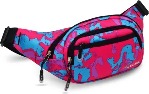 Large Fanny Packs for Women, 5-Zipper Pockets Water Resistant Practical Waist Bag, for Outdoor Running Cycling Sports Travel Hiking Camping Fishing Fashionable Belt Bags Large Fanny Packs for Women, 5-Zipper Pockets Water Resistant Practical Waist Bag, for Outdoor Running Cycling Sports Travel Hiking Camping Fishing Fashionable Belt Bags