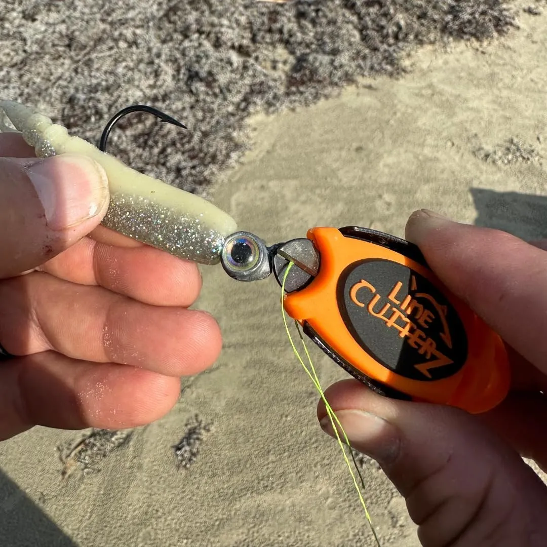 LINE CUTTERZ Patented Dual Hybrid Ceramic Cutter   Stainless Steel Micro Scissors Fishing Line Cutter