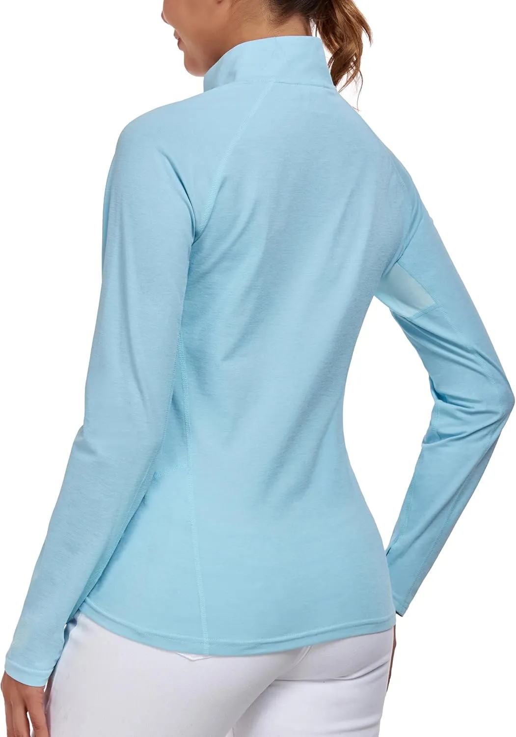 Little Donkey Andy Women's UPF50  Shirts 1/4 Zip Long Sleeve Pullover Quick Dry Lightweight Golf Hiking Tops Rash Guard