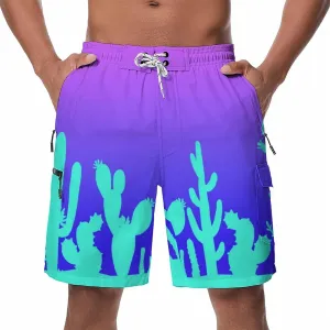 Mens Board Shorts with Compression Liner 9 Inseam Quick Dry Swimwear Bathing Suit Swim Trunks with 4 Pocket