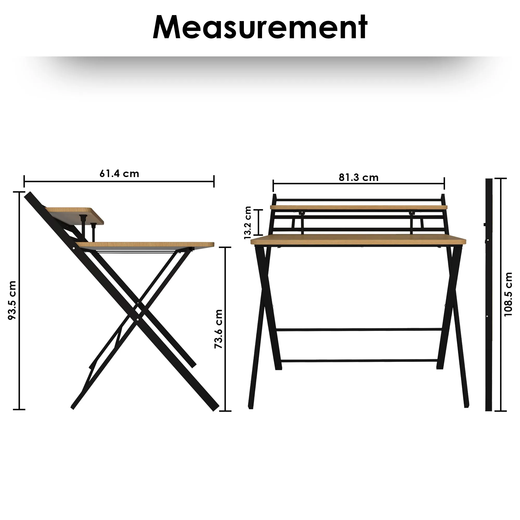 Multipurpose Beige Foldable Table
