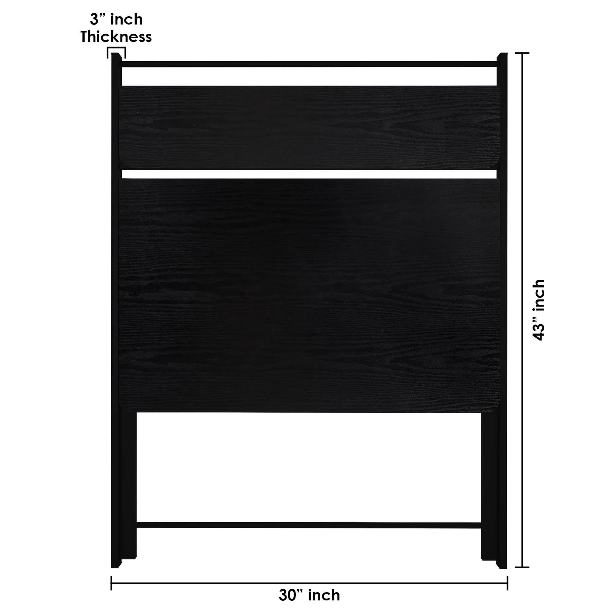 Multipurpose Black Foldable Table