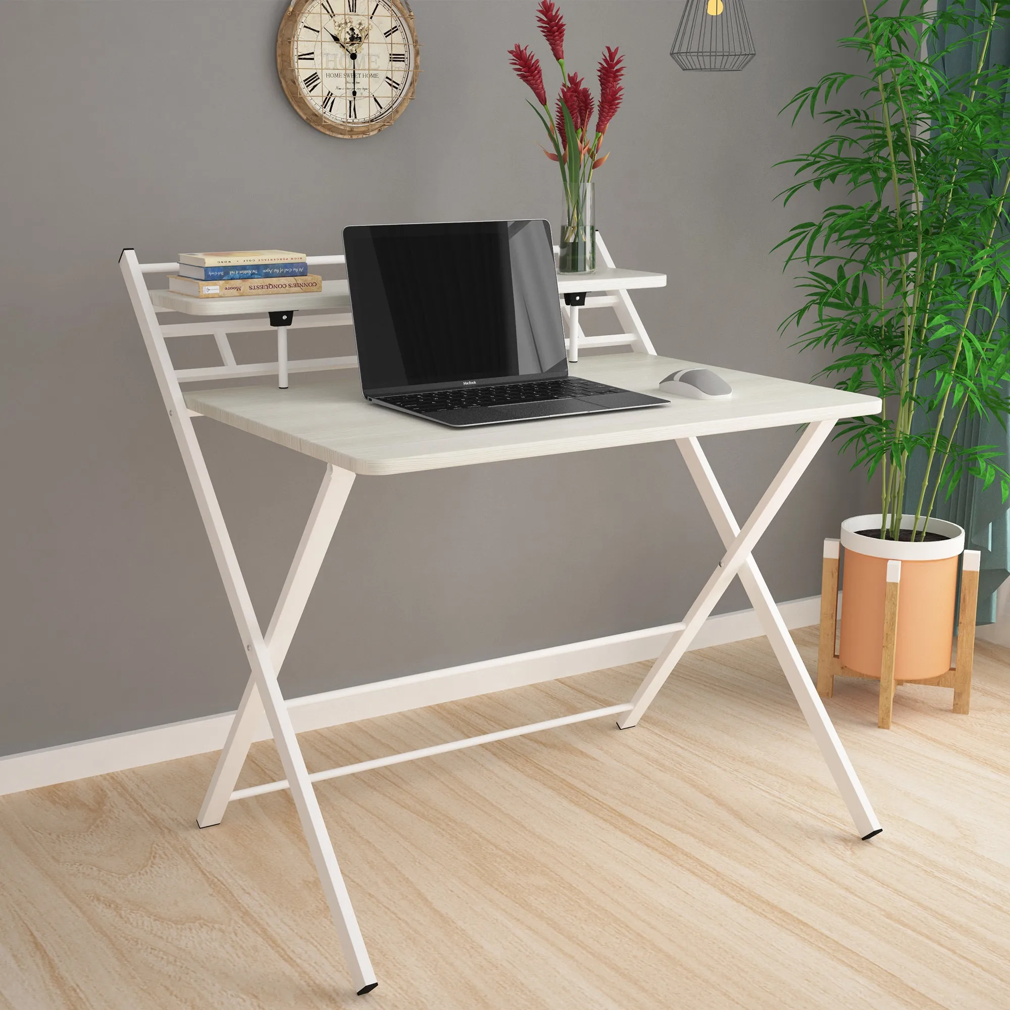 Multipurpose White Foldable Table