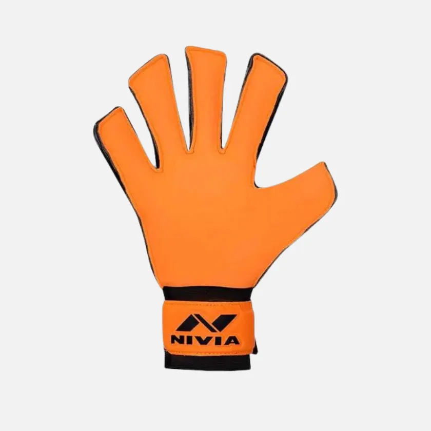 Nivia Blaze Goal Keeper Gloves -Orange/Black