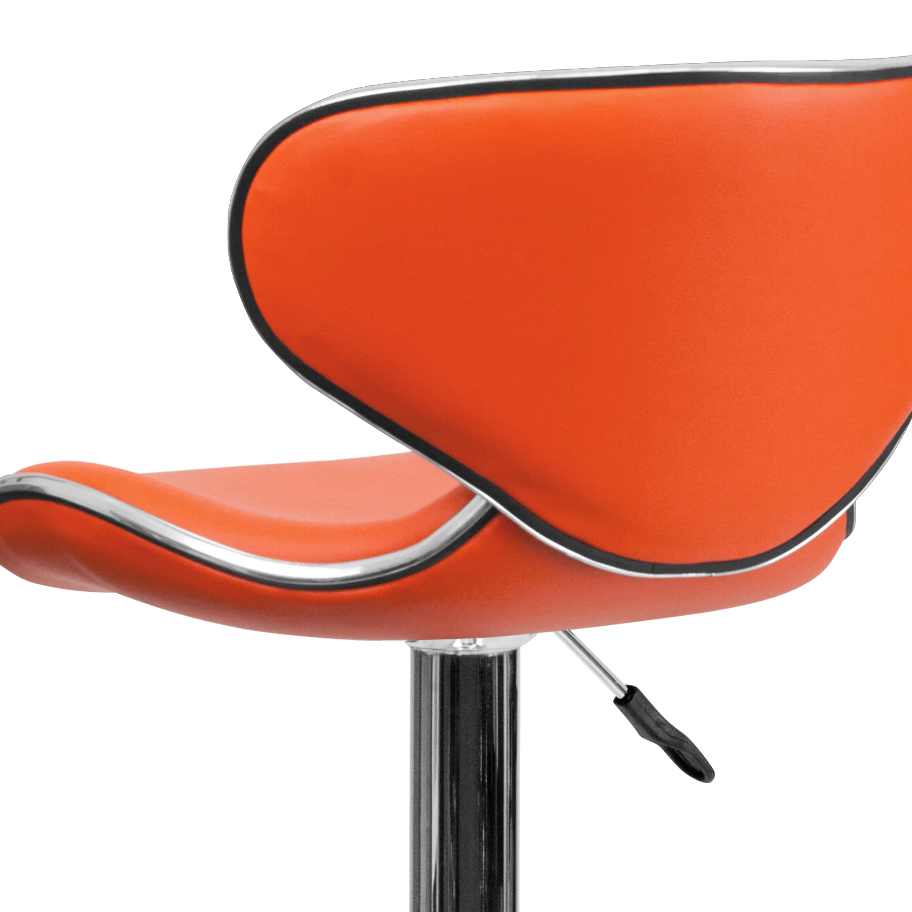 Orange Vinyl Barstool DS-815-ORG-GG