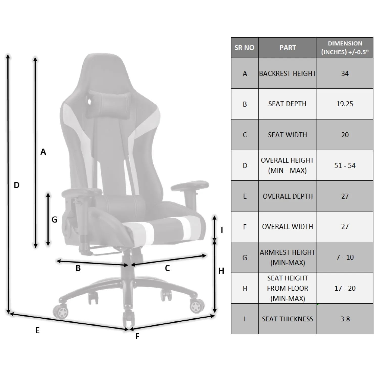 PRO-X SERIES/ 7730 GAMING CHAIR (BLACK & ORANGE)