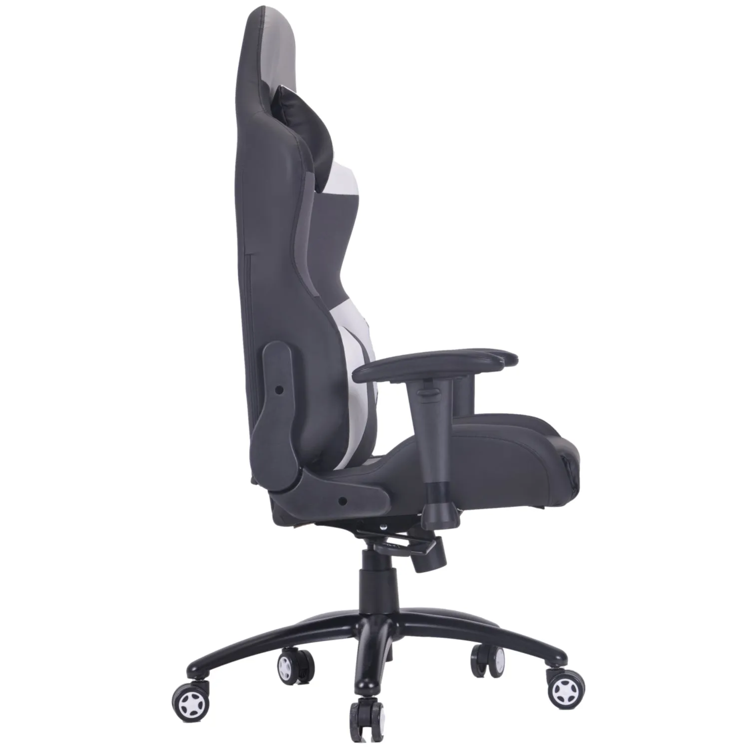 PRO-X SERIES/ 77D09 GAMING CHAIR (BLACK-GREY-WHITE)