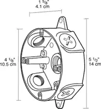 RAB VXC Weatherproof Round FS Box 1/2" KO