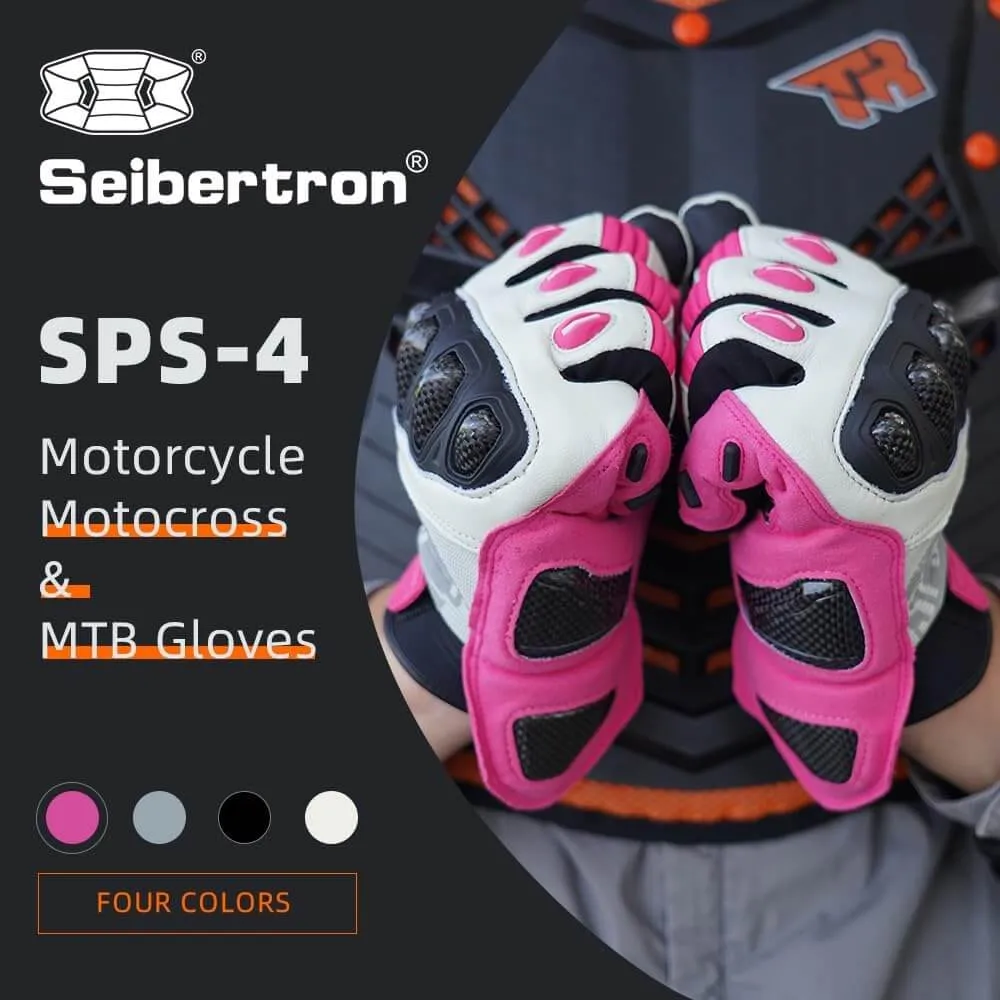 Seibertron Youth SPS-4 Winter Cold Weather Motorcycle Gloves Rainproof Riding with Touchscreen Warm Gauntlet for Boys and Girls