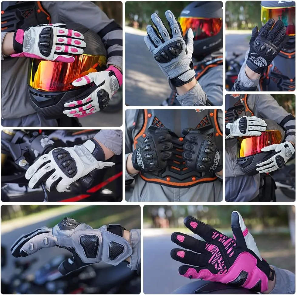 Seibertron Youth SPS-4 Winter Cold Weather Motorcycle Gloves Rainproof Riding with Touchscreen Warm Gauntlet for Boys and Girls
