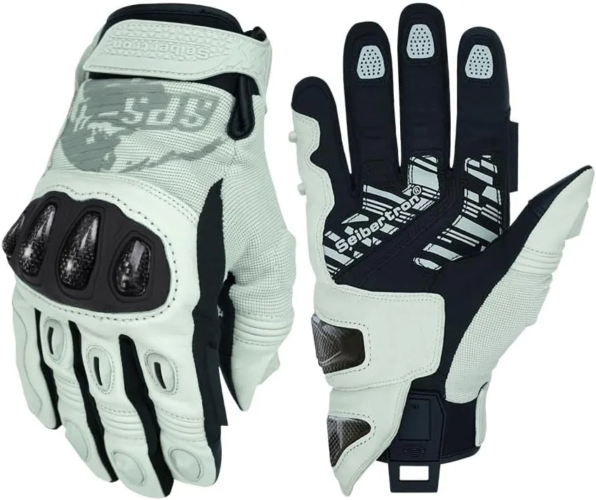 Seibertron Youth SPS-4 Winter Cold Weather Motorcycle Gloves Rainproof Riding with Touchscreen Warm Gauntlet for Boys and Girls