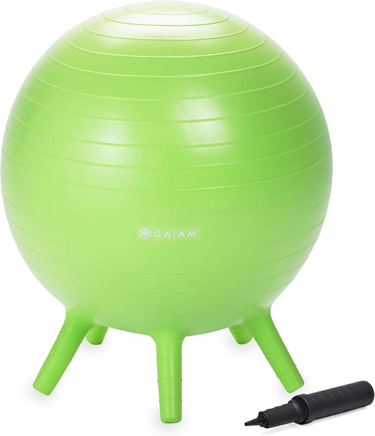Stay-N-Play Children's Balance Ball - Flexible School Chair Active Classroom Desk Alternative Seating Built-In Stay-Put Soft Stability Legs, Includes Air Pump