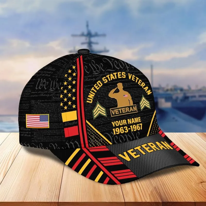 Veteran Hats for Men  Military Veteran Caps, Patriotic Ball Cap, Gift for Veterans Day, Adjustable Design, Tactical Ball Cap