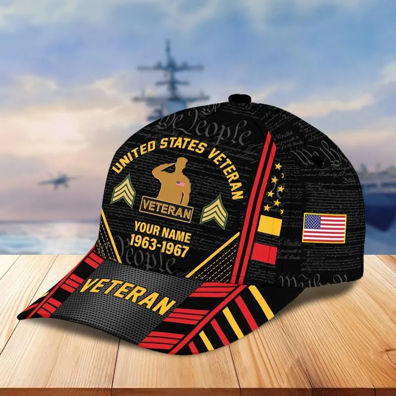 Veteran Hats for Men  Military Veteran Caps, Patriotic Ball Cap, Gift for Veterans Day, Adjustable Design, Tactical Ball Cap