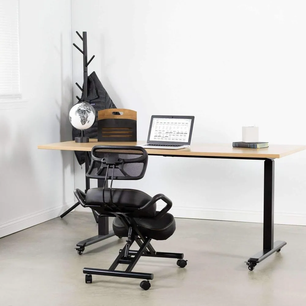 VIVO Dragonn Adjustable Ergonomic Kneeling Chair with Back Support, DN-CH-K02B/K02G/K02W