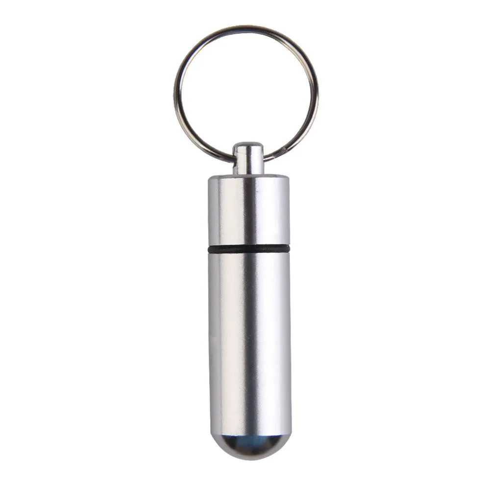 Waterproof Pill Box Keychain