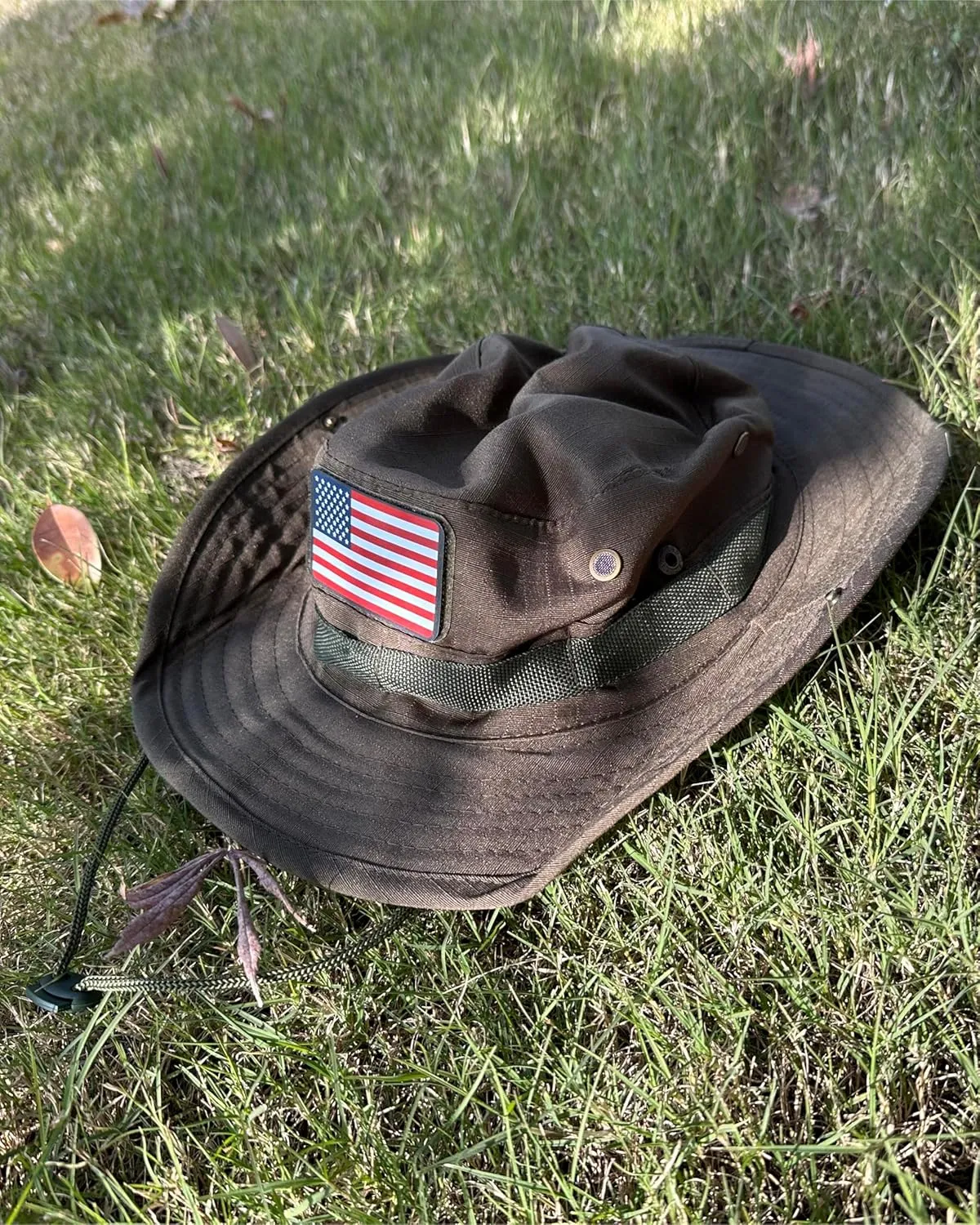 Wide Brim Boonie Hat, Men & Women Top Camo Bucket Hats for Safari Military Beach