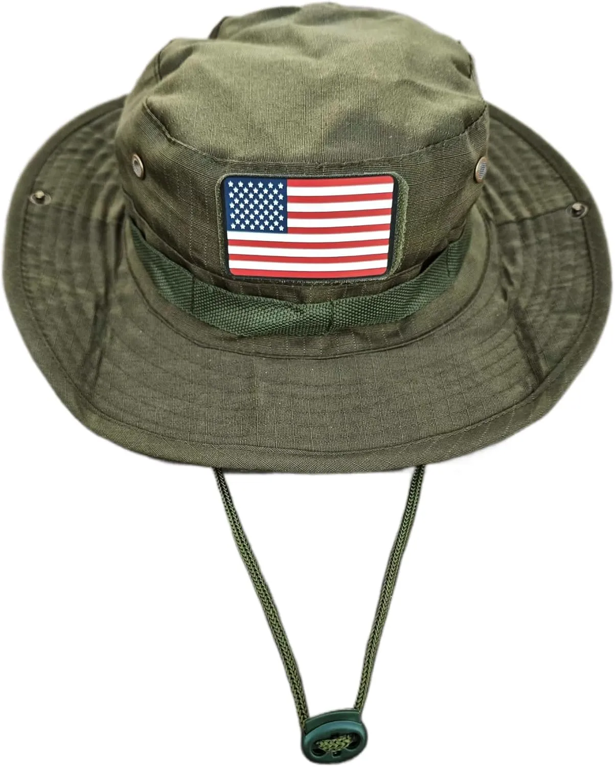 Wide Brim Boonie Hat, Men & Women Top Camo Bucket Hats for Safari Military Beach