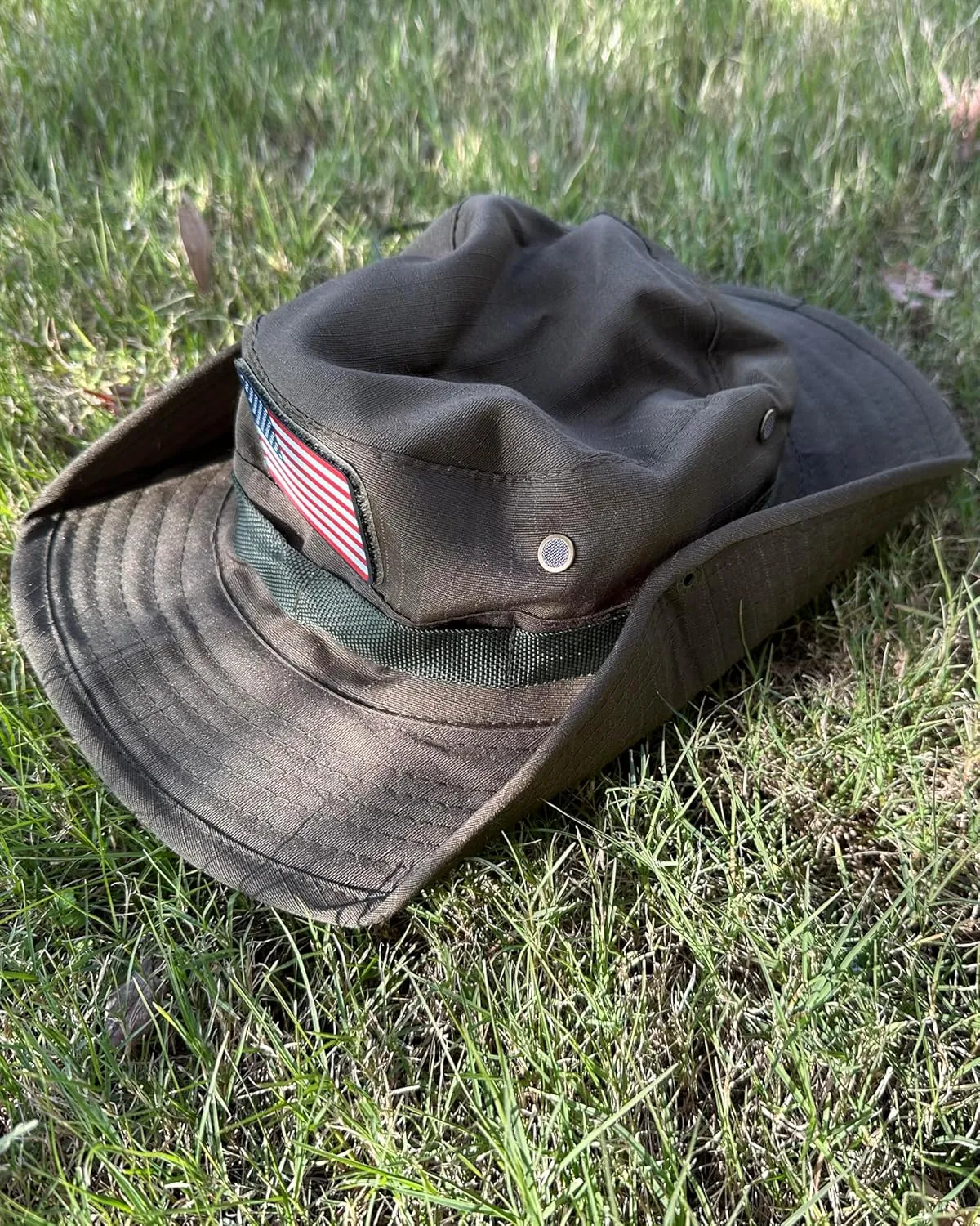 Wide Brim Boonie Hat, Men & Women Top Camo Bucket Hats for Safari Military Beach
