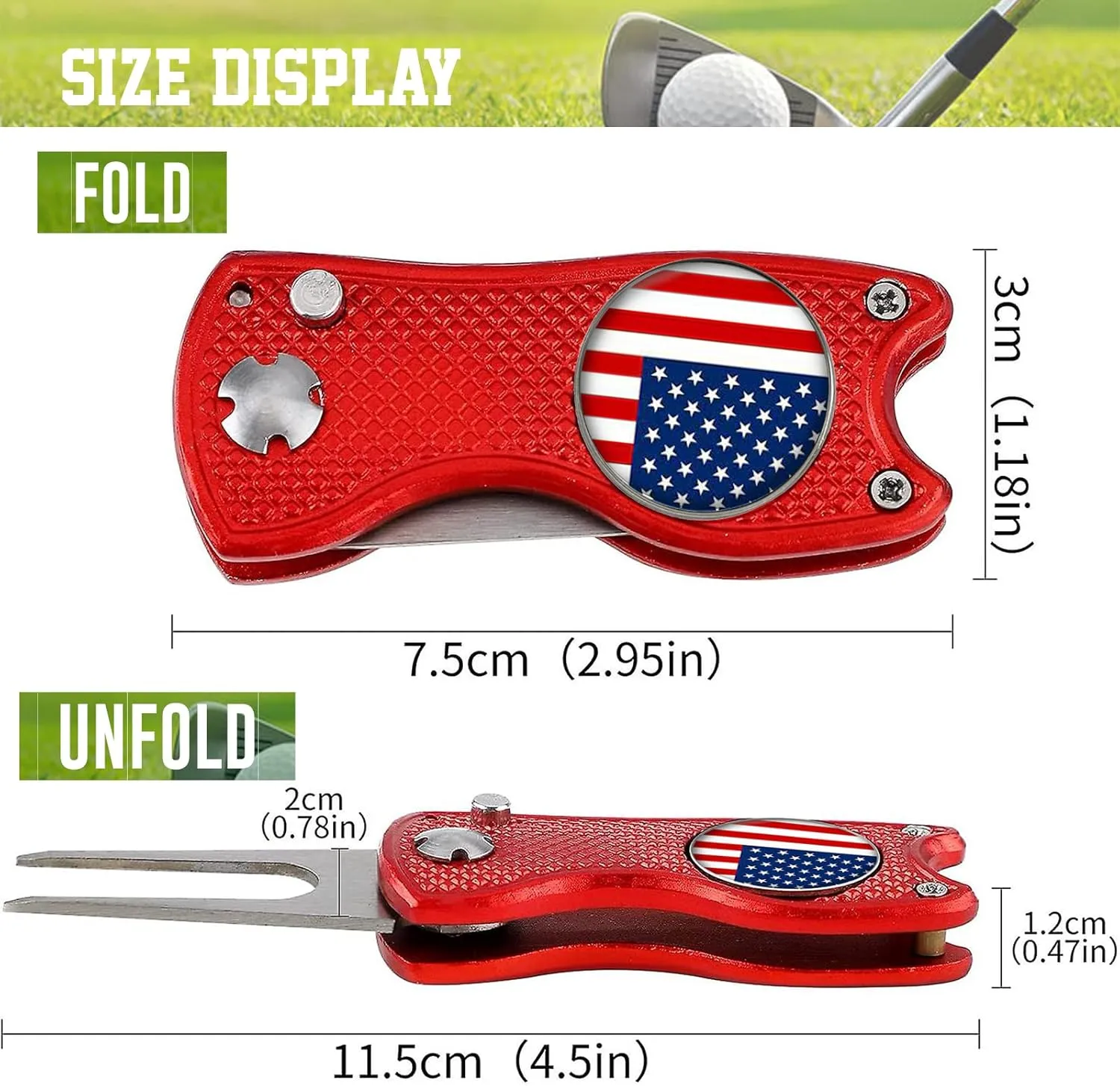 xrlsg Custom Golf Ball Marker and Hat Clip 1 Set, Magnetic Hat Clip with Your Personalized Photo Logo for Golfers, Boyfriend