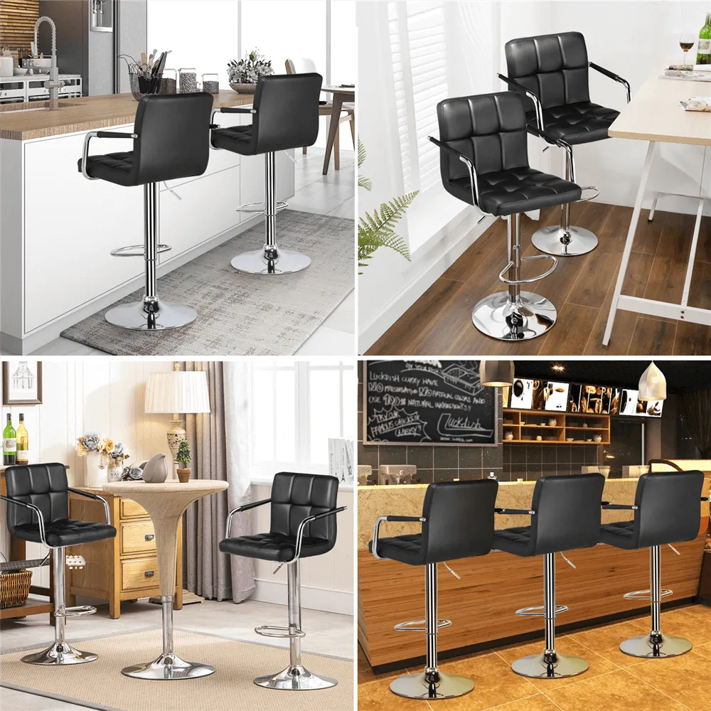 Yaheetech Bar Stools Adjustable Counter Stools