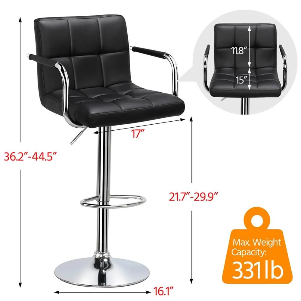 Yaheetech Bar Stools Adjustable Counter Stools